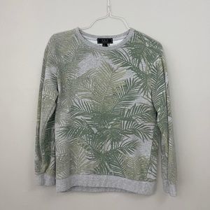Forever 21 Men - Tropical Palm Gray Sweatshirt